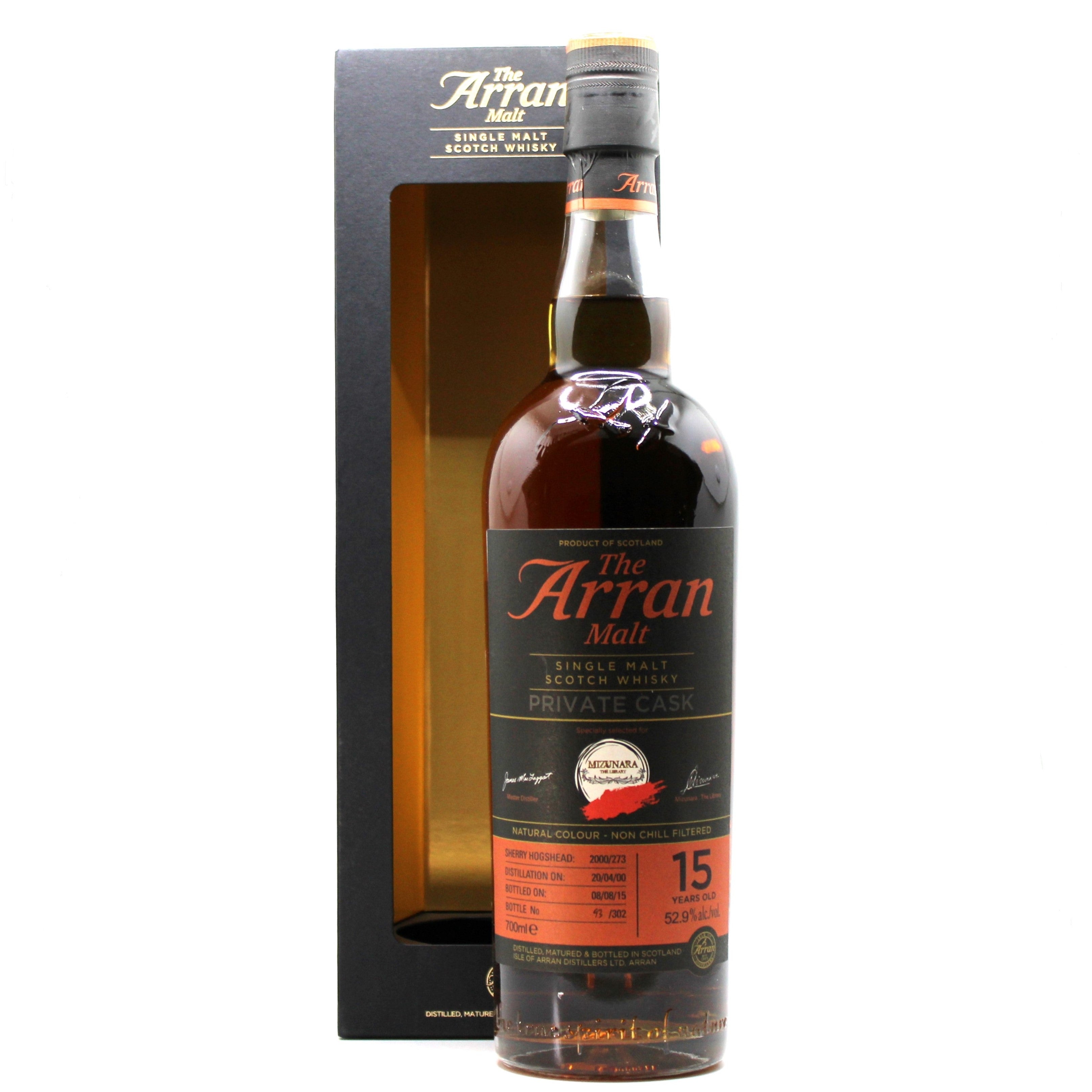 Arran 15 Years Single Private Cask Single Malt Scotch Whisky