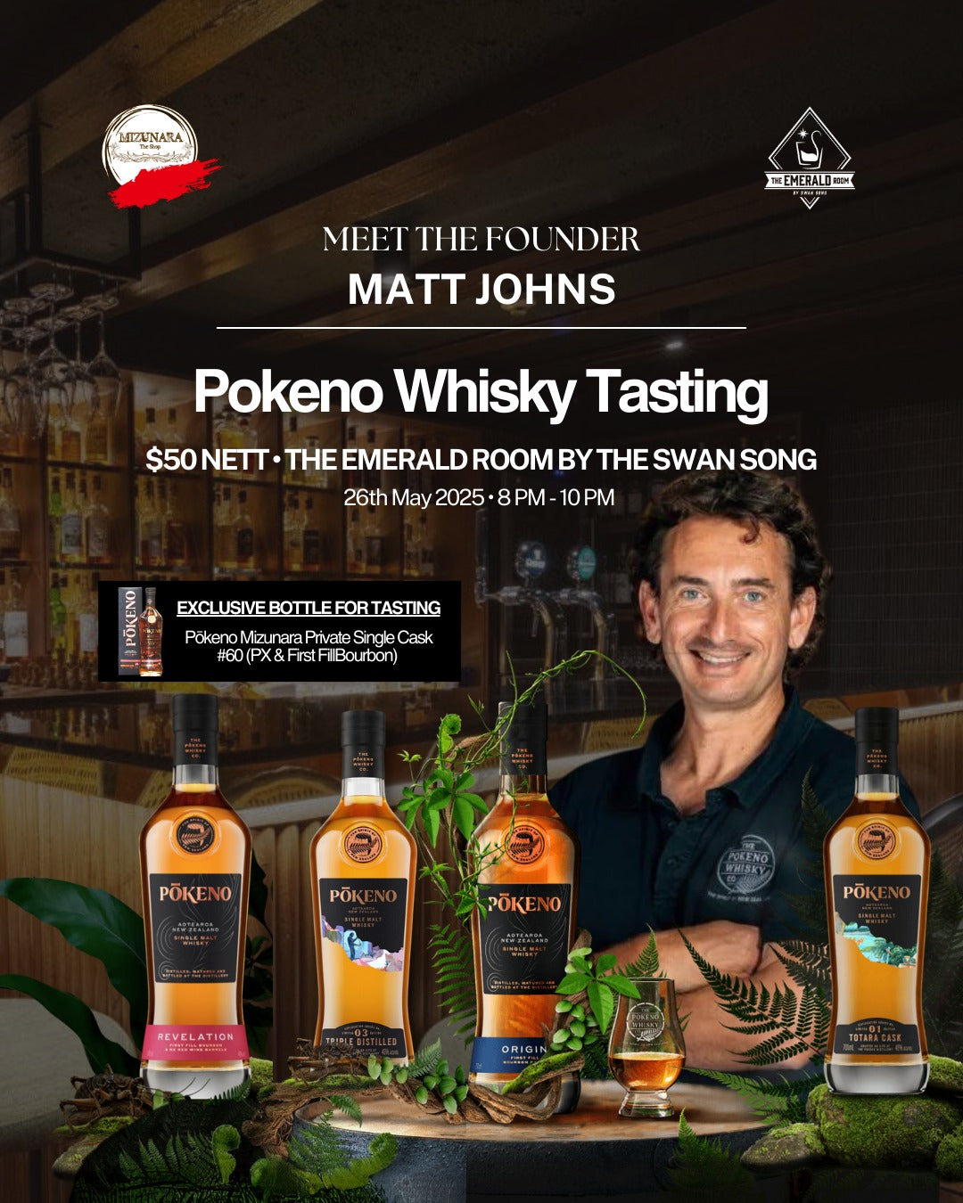 An Exclusive Whisky Tasting with Founder Matt Johns: Pokeno New Zealand Single Malt