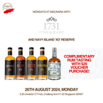 Complimentary Rum Tasting with $29 Voucher Purchase
