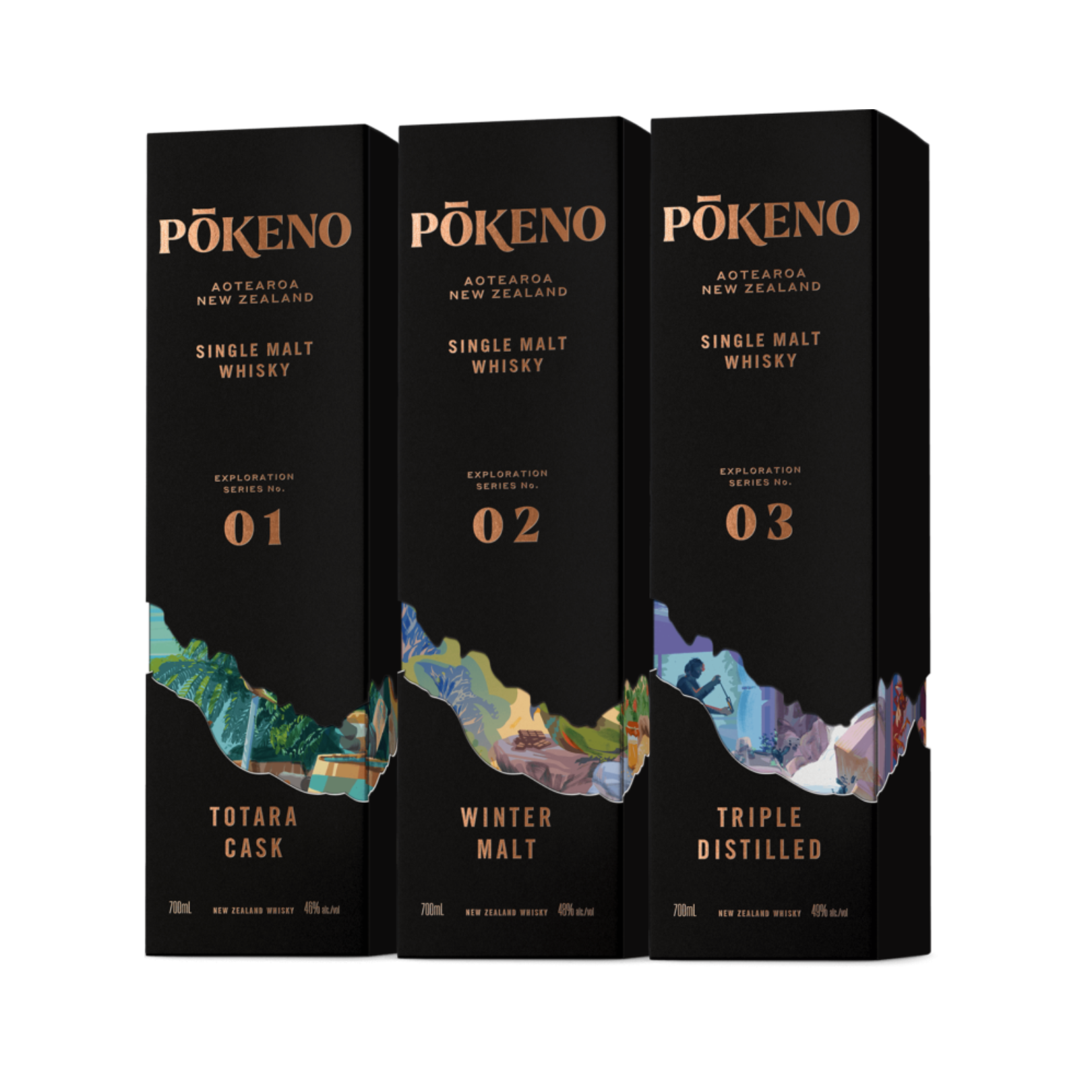 Pōkeno: Exploration Series 'Totara Cask' Finish New Zealand Single Malt Whisky