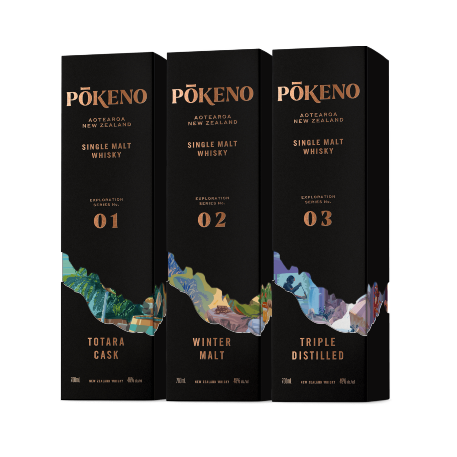 Pōkeno: Exploration Series 'Winter Malt' New Zealand Single Malt Whisky