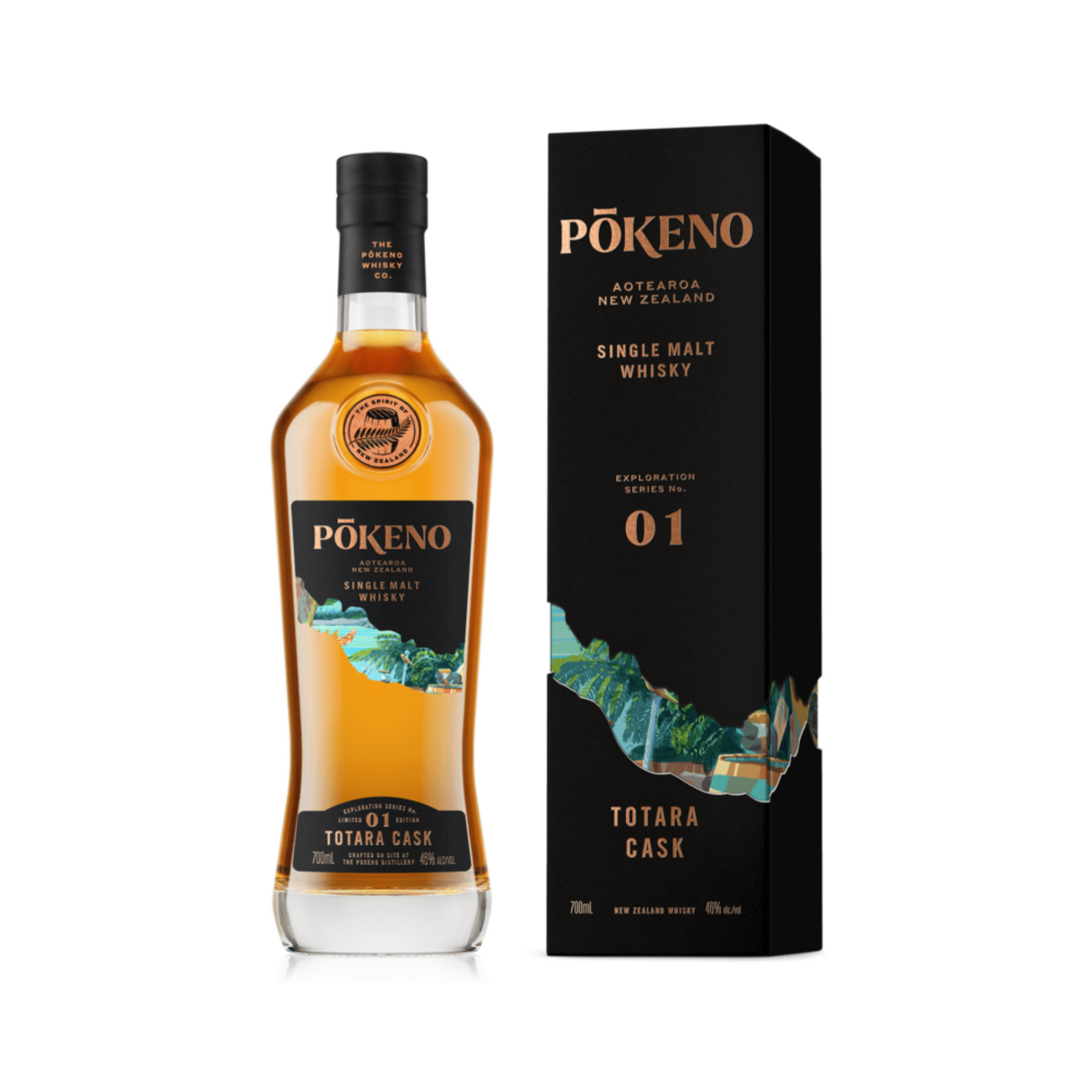Pōkeno: Exploration Series 'Totara Cask' Finish New Zealand Single Malt Whisky
