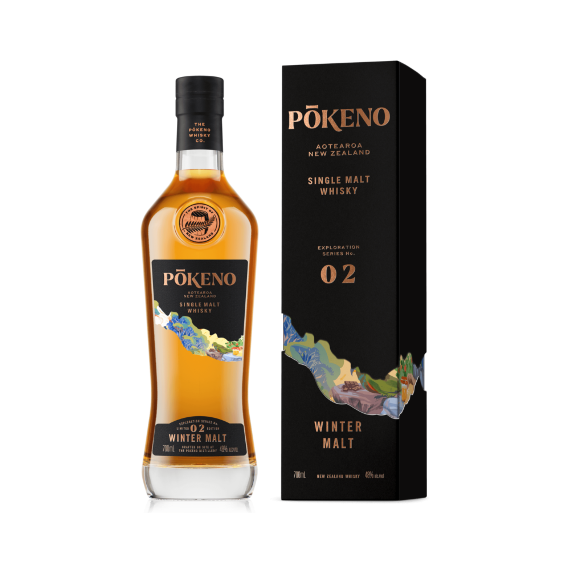 Pōkeno Exploration Series Winter Malt New Zealand Single Malt Whisky