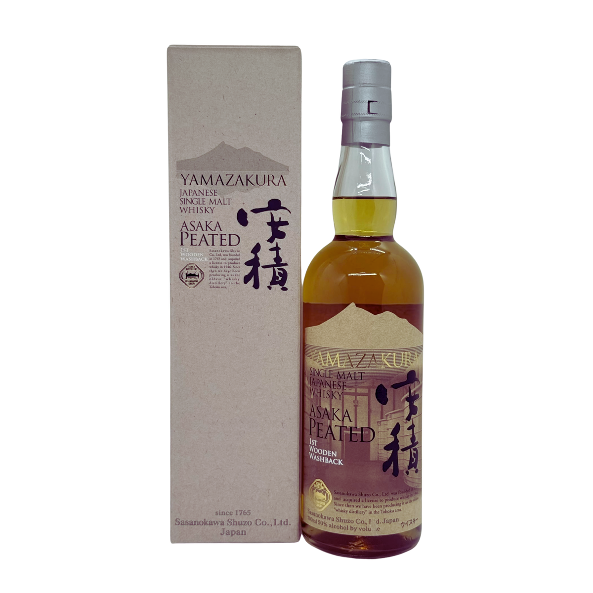 Yamazakura ASAKA Distillery Peated 1st Wooden Washback Single Malt Japanese Whisky