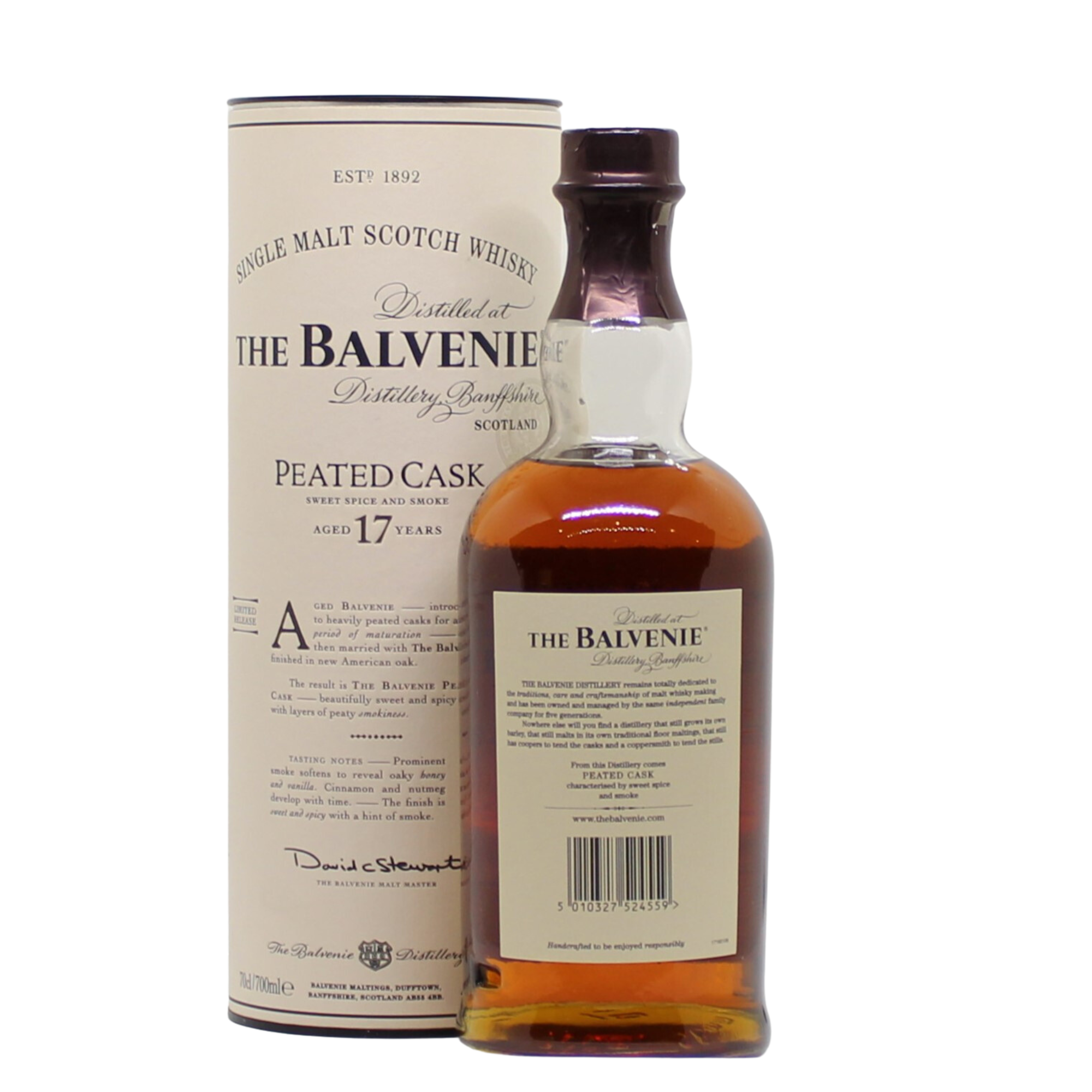 Balvenie 17 Year Old Peated Cask Single Malt Scotch Whisky