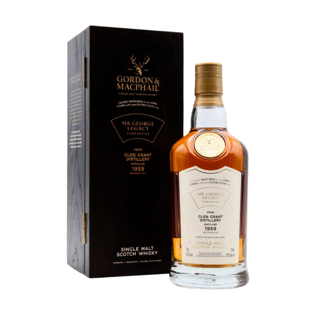 Glen Grant 1959 Gordon & MacPhail Mr George Legacy 3rd Edition 63 Years Old Cask 