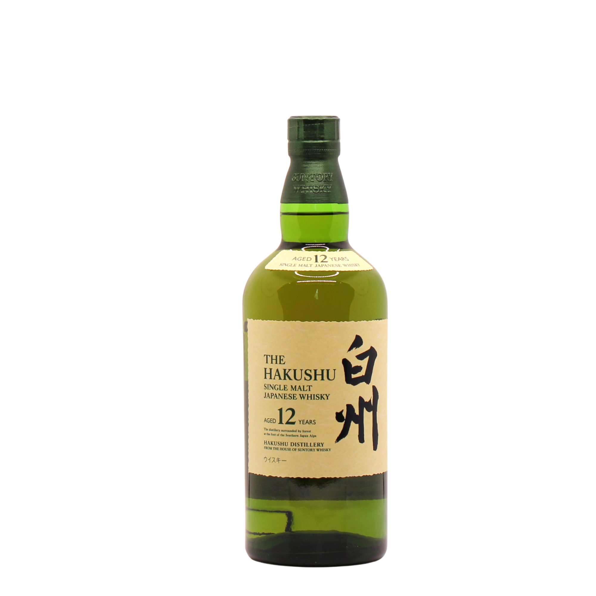 HAKUSHU 12 Years Old SIngle Malt Japanese Whisky (Newer Release)