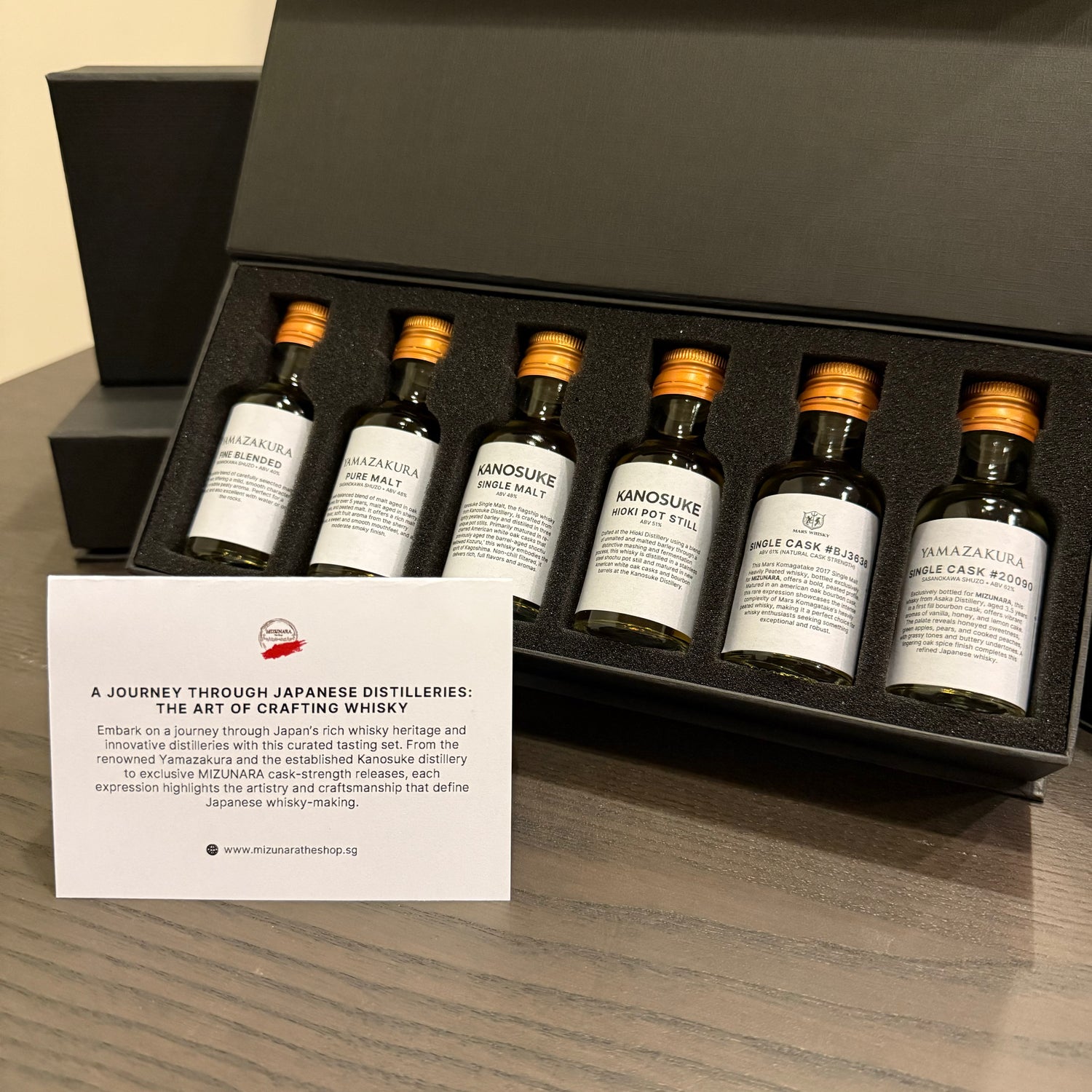Japanese Distilleries Whisky Tasting Set (6 x 30 ml) with Gift Box