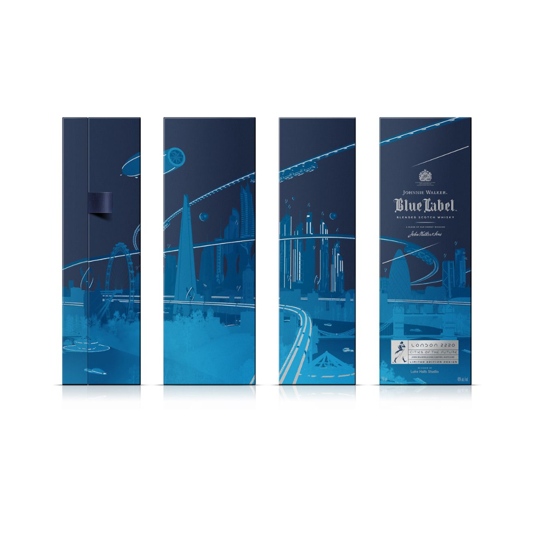 Johnnie Walker Blue Label Blended Scotch Whisky Cities of The Future: London 2220