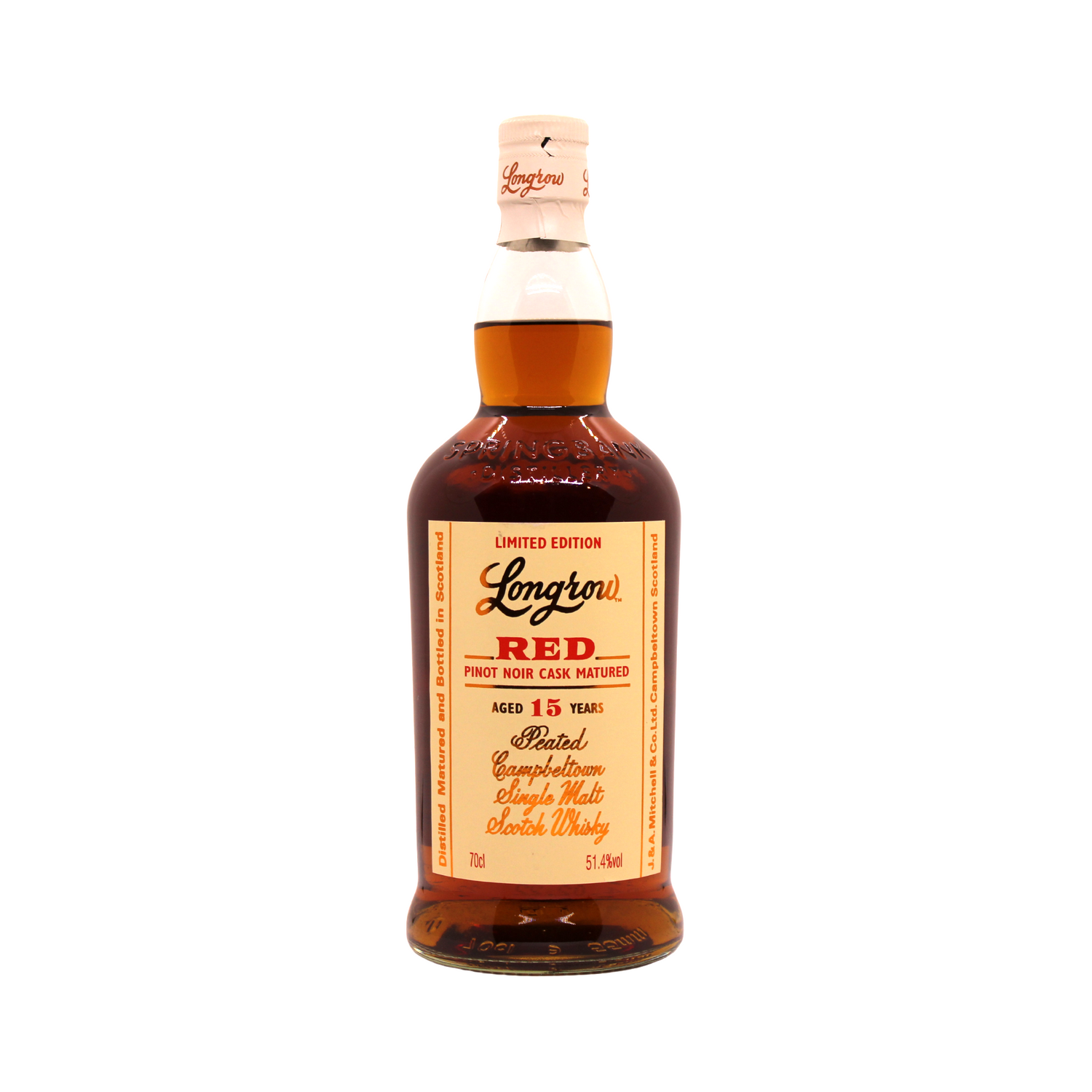 Longrow Red 15 Y/O Pinot Noir Cask Matured Peated Single Malt Scotch Whisky