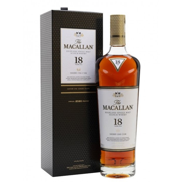 The Macallan 18 Years Old Sherry Oak 2020 Annual Release Single Malt Scotch Whisky