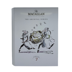 The label on the 7th release -explores one of Macallan's legendary advertising campaigns from 1986, ‘The Boffins Baffled’, which tells the story of a party of scientists who were left positively baffled when asked why The Macallan was so special.