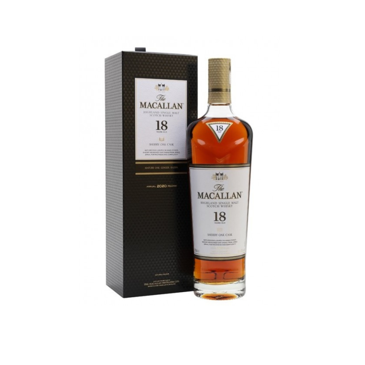 The Macallan 18 Years Old Sherry Oak 2020 Annual Release Single Malt Scotch Whisky