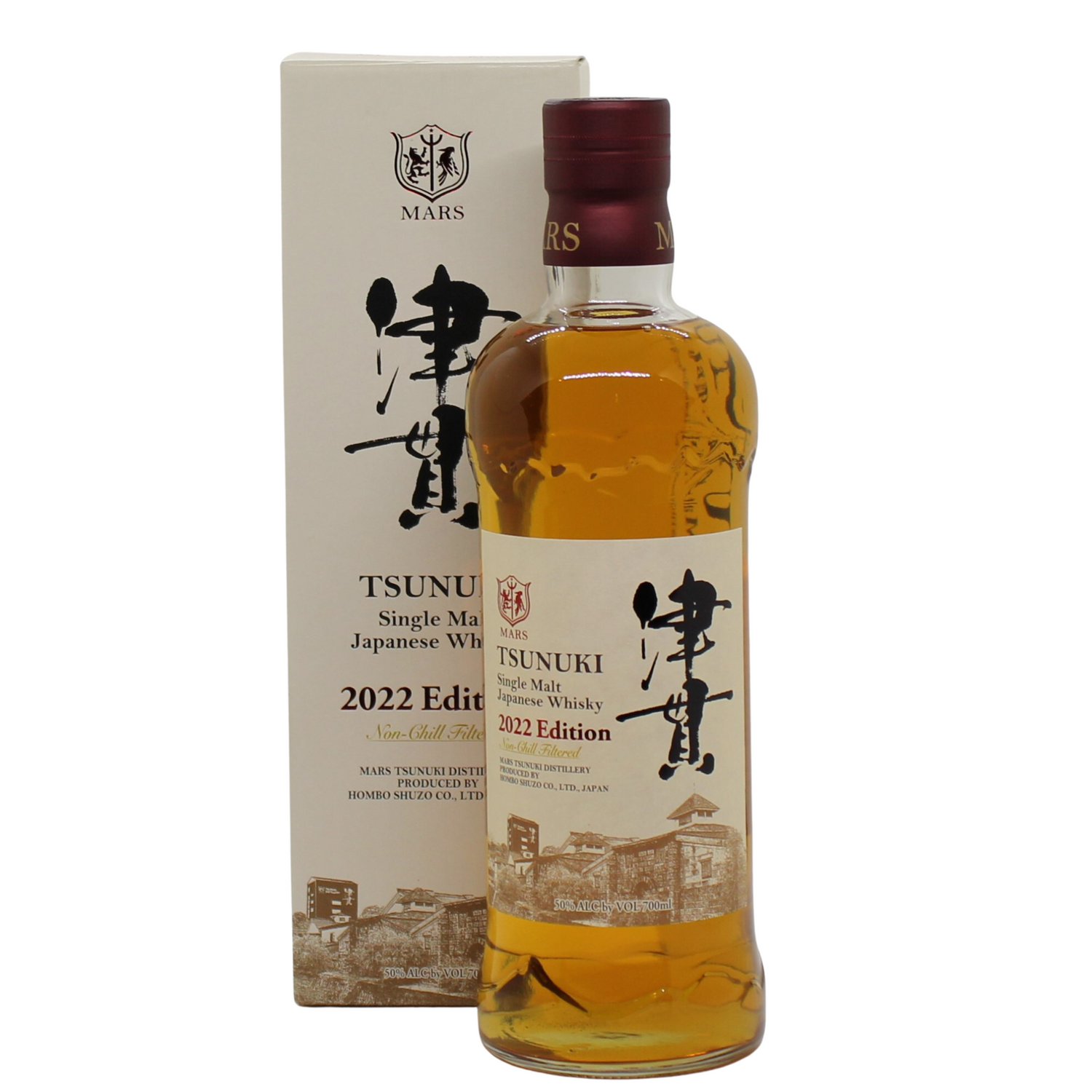Mars Tsunuki distillery is the second distillery of the Hombo Shuzo Group, launched in 2016. This is the 2022 release by the Mars Tsunuki Distillery in Kagoshima with a release of 35,800 bottles. This is the 4th product release of single malt whisky distilled at Tsunuki (The Second Release of the Annual 'Year Edition').