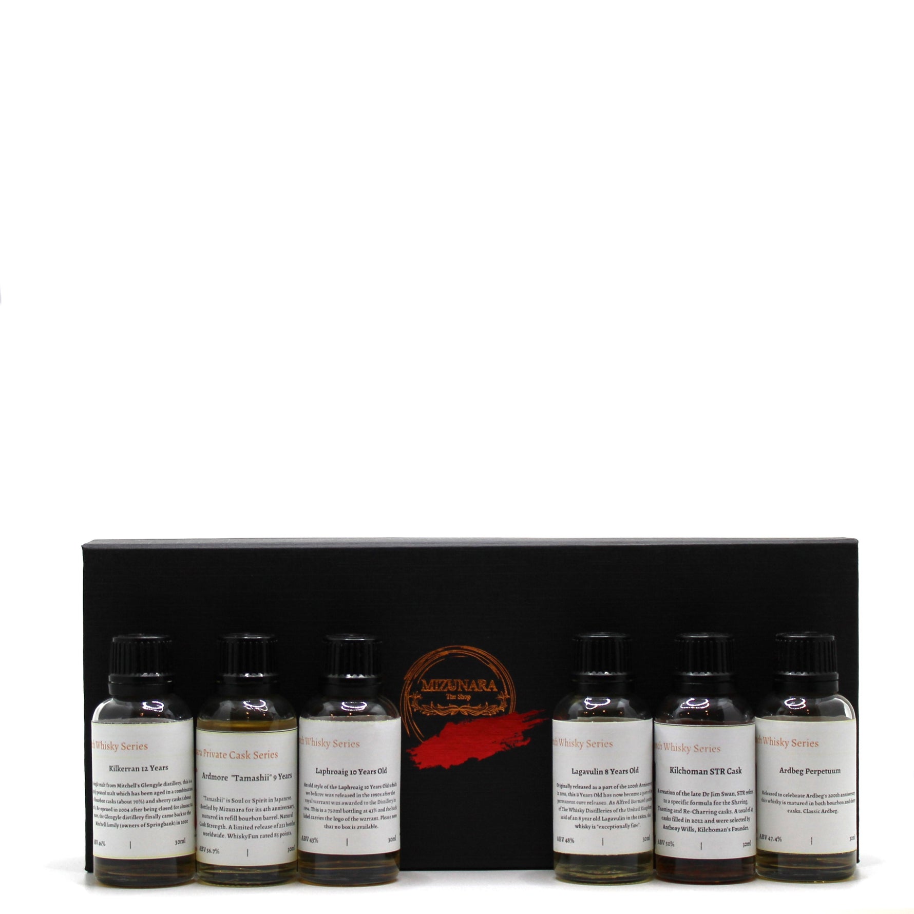 The Peat Lover Single Malt Whisky (6 x 30 ml) Tasting Set with Gift Box