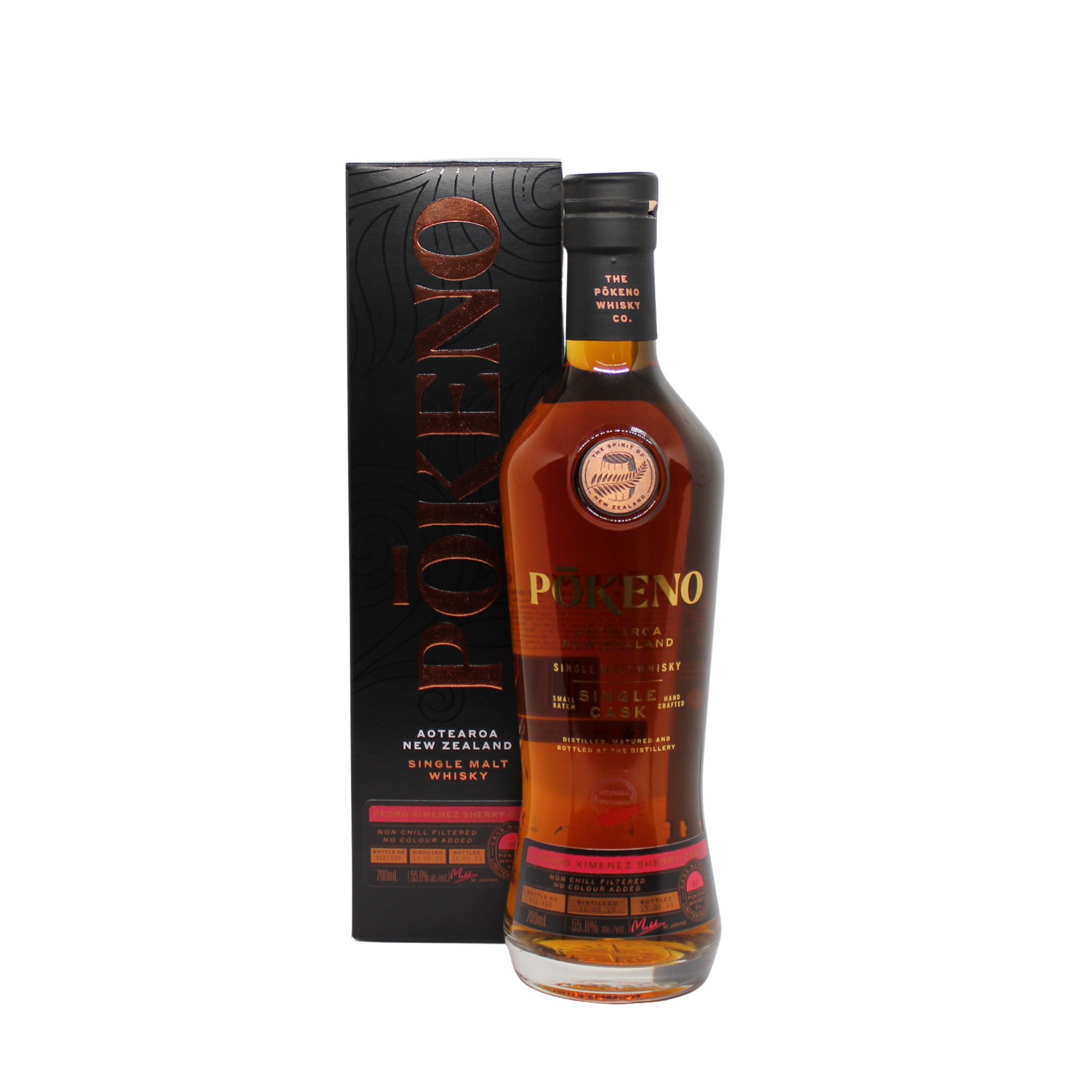 Pōkeno Mizunara Private Single Cask (PX & First Fill Bourbon) New Zealand Single Malt Whisky