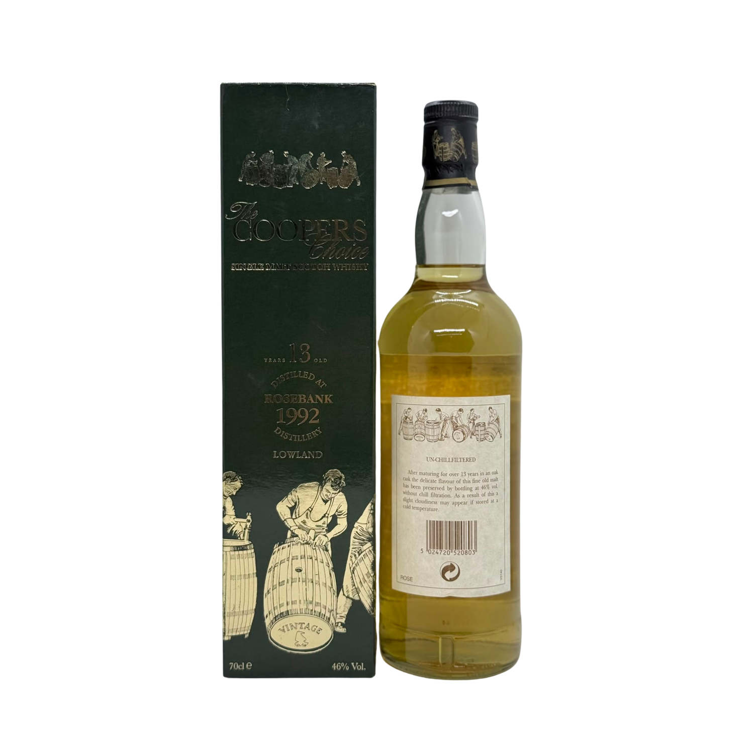 Region:&nbsp;Lowlands (Scotland)

Distillery:&nbsp;Rosebank (Closed)

Age: 13 Years Old

ABV: 46%&nbsp;

Cask:&nbsp;Refill American Oak

Size:&nbsp;700 ml

Colour: Pale gold with delicate straw tones and honeyed amber. Nose: Elegant florals and orchard fruit—green apple, pear, lemon zest—with honeyed sweetness, toasted almond, and subtle spice. Palate: Silky and mineral, with green apple and pear wrapped in honey. Sherry depth brings toasted almond, fig, and dark chocolate, with gentle oak structure and cre