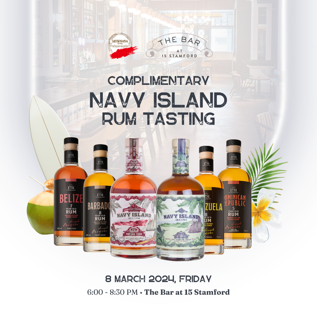 Complimentary Navy Island Rum Tasting