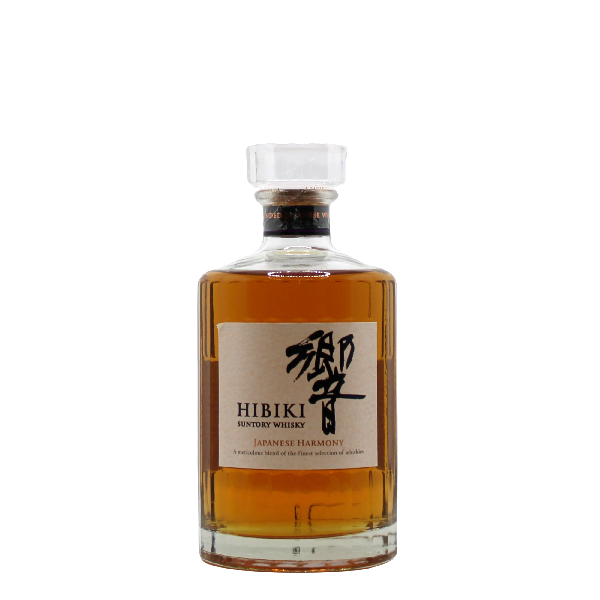 A harmonious blend of Japanese malt and grain whiskies from Yamazaki, Hakushu and Chita presented in the traditional Hibiki 24 faceted bottle.