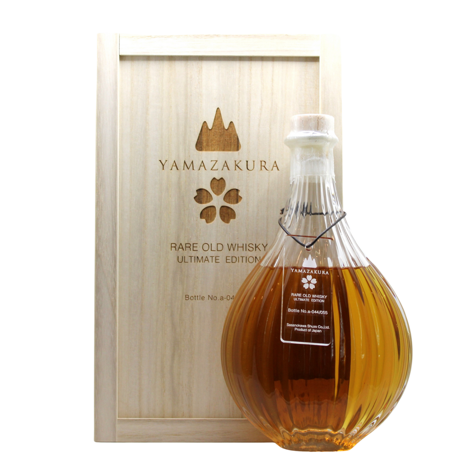 A rare and old whisky from Yamazakura aged for over 35 years. Initially in bourbon cask and reportedly finished for about 1 year in sherry casks. Specially bottled by hand at cask strength, this whisky is elegant, excellently balanced and rounded yet offering a variety of flavours including crisp buttered toast, ripe apricots with an oily texture and a lingering warm finish. 