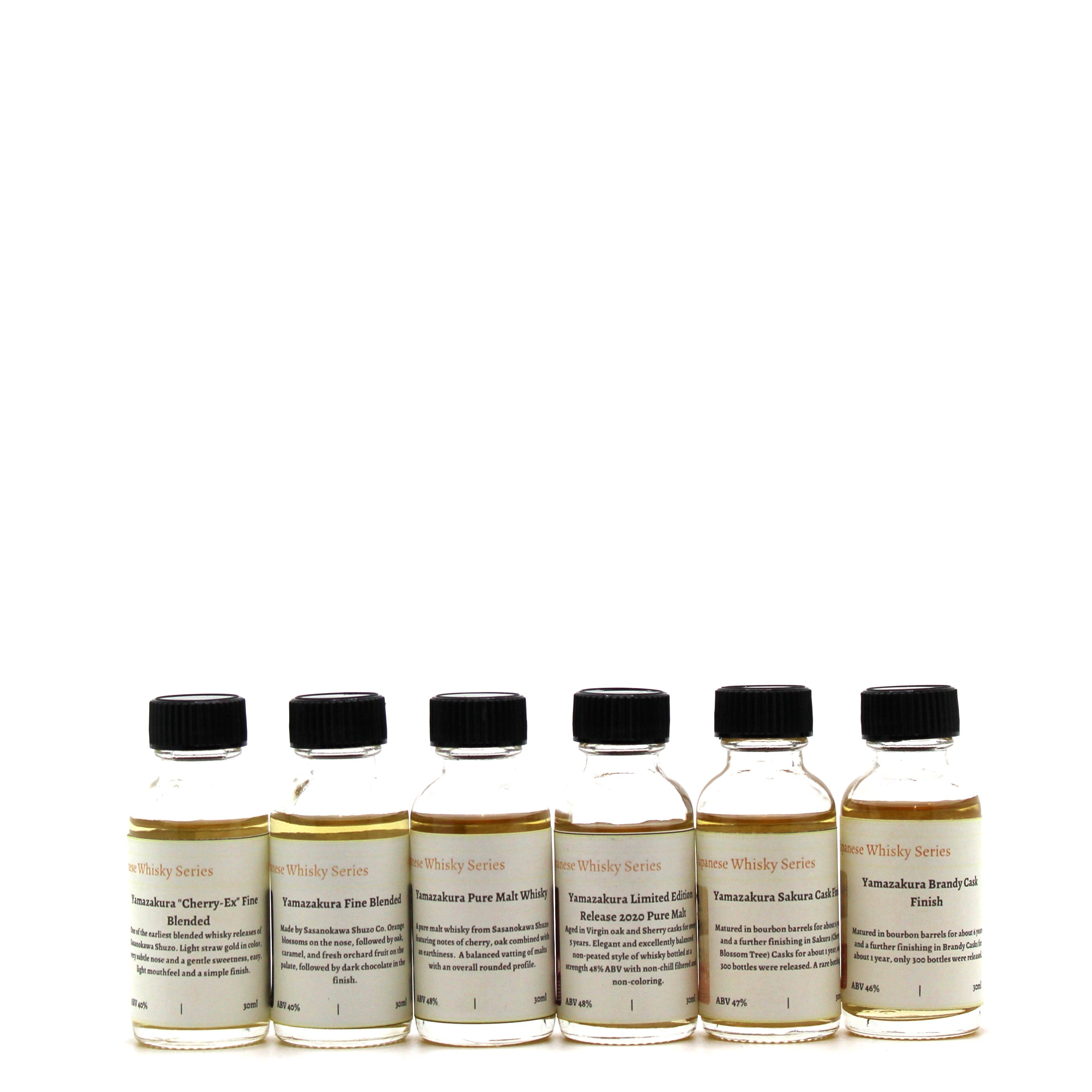 Yamazakura Blended & Pure Malt Whisky (6 x 30 ml) Tasting Set with Gift Box