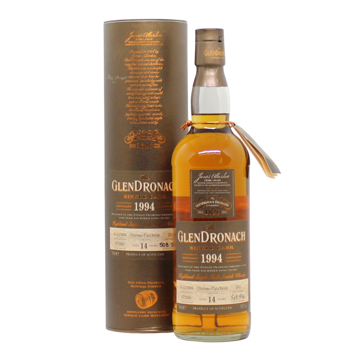 Glendronach 1994 Single Cask No.2311 Single Malt Scotch Whisky 14 Years Old