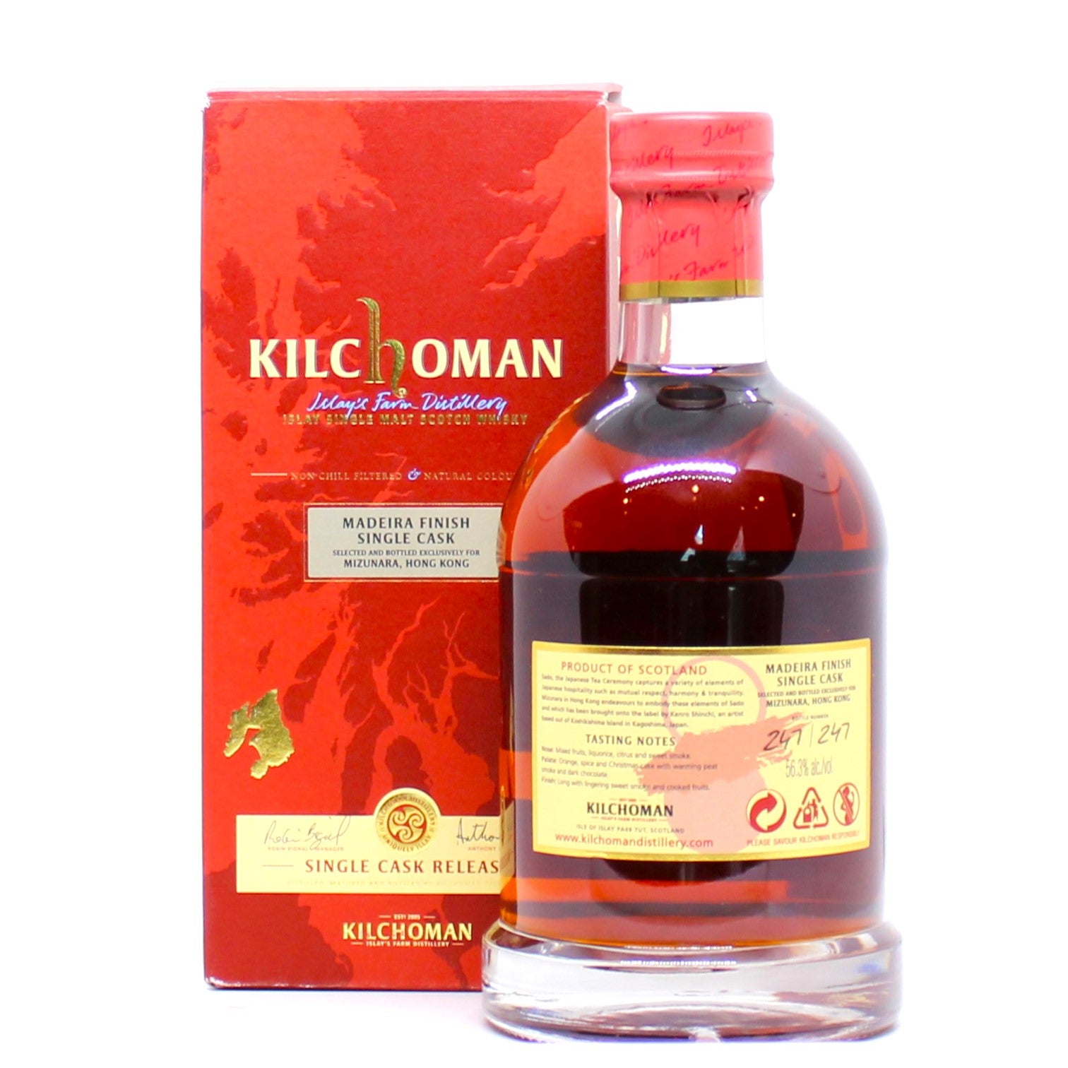 Kilchoman Single Cask &quot;Sado - The Host&quot; Madeira Finish Single Malt Whisky