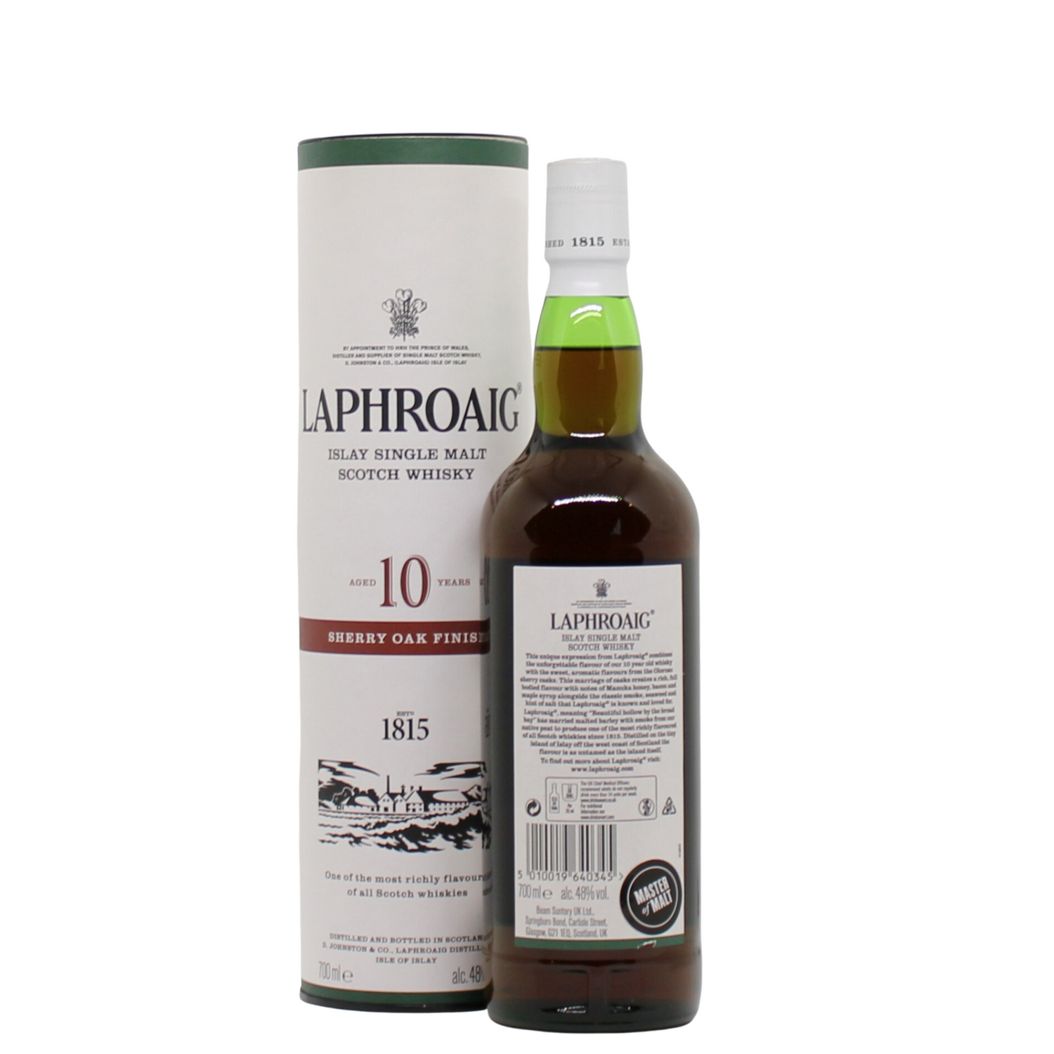 Laphroaig 10 Year Old Sherry Oak Finish Single Malt Islay Scotch Whisky