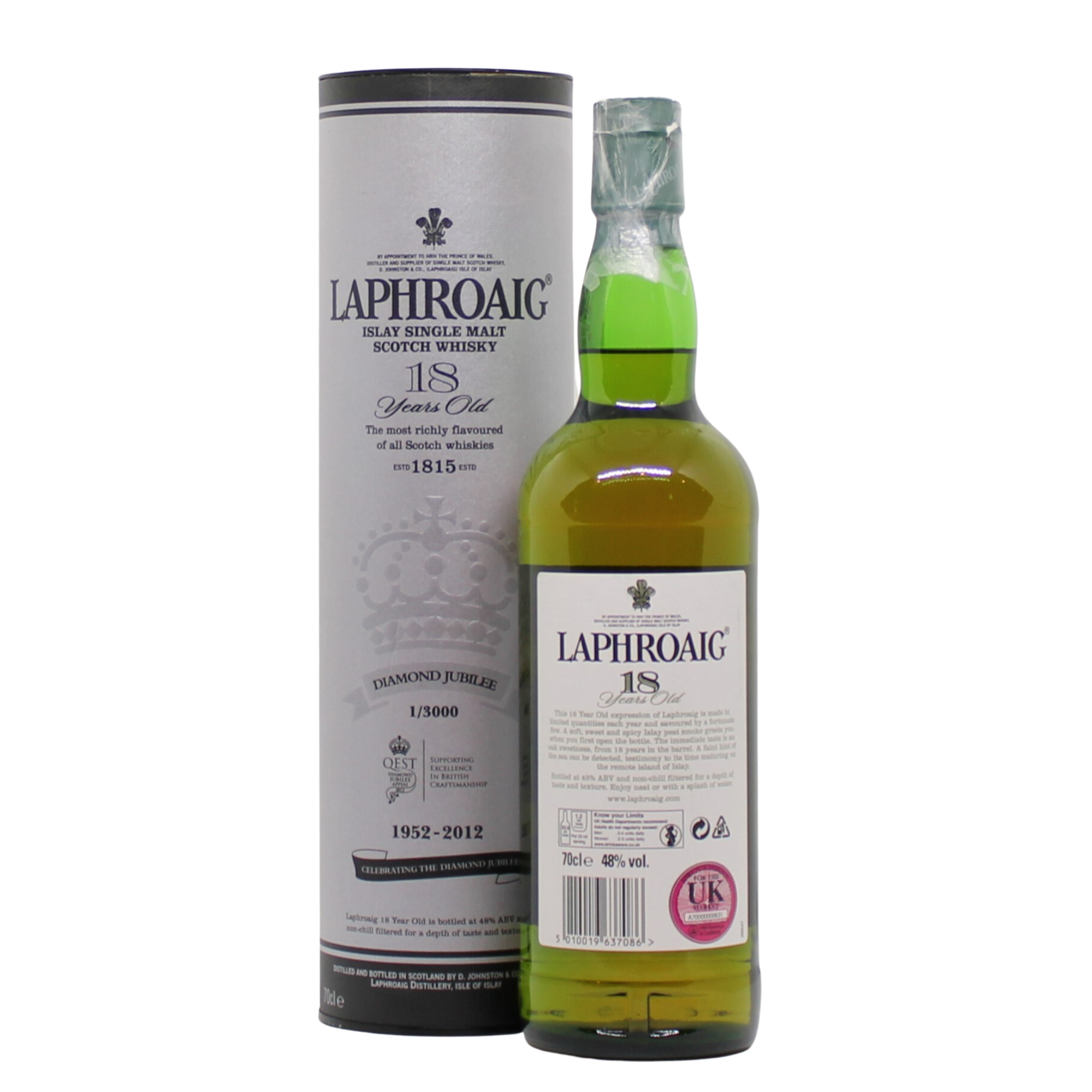 Laphroaig 18 Year Old "Queen's Diamond Jubilee" Special Release Single Malt Scotch Whisky