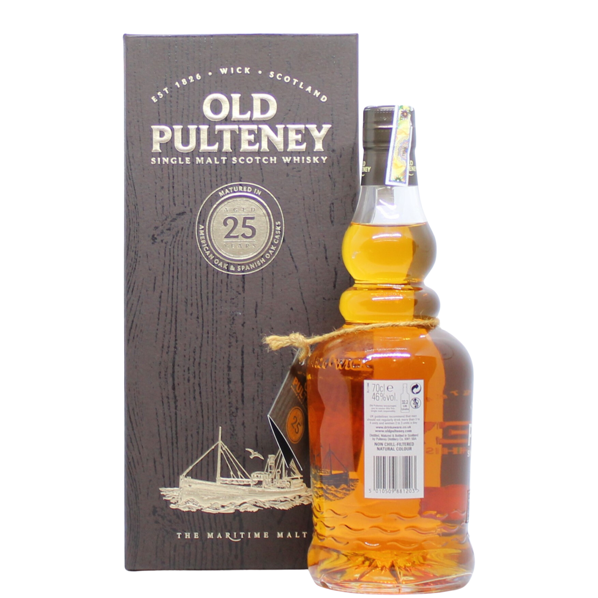 Old Pulteney 25 Years Old Single Malt Scotch Whisky Old Bottling