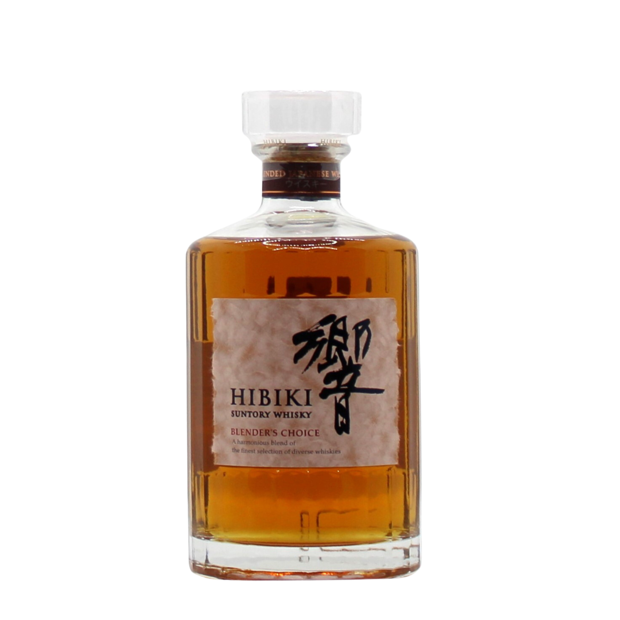 Released around September 2018, soon after the Hibiki 17 was discontinued, this is rumoured to/believed to be the "replacement". A harmonious blend of Japanese malt and grain whiskies from Yamazaki, Hakushu and Chita presented in the traditional Hibiki 24 faceted bottle and reportedly aged between 12 and 30 years with an average age of around 15 years.